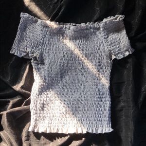 Off the shoulder crop